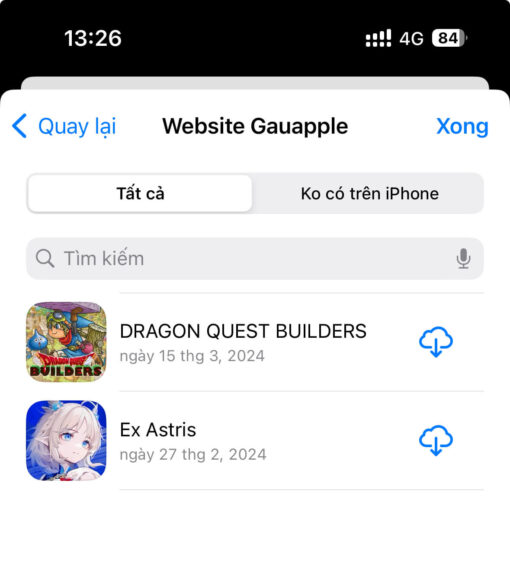 ID Apple Tải Dragon quest builders