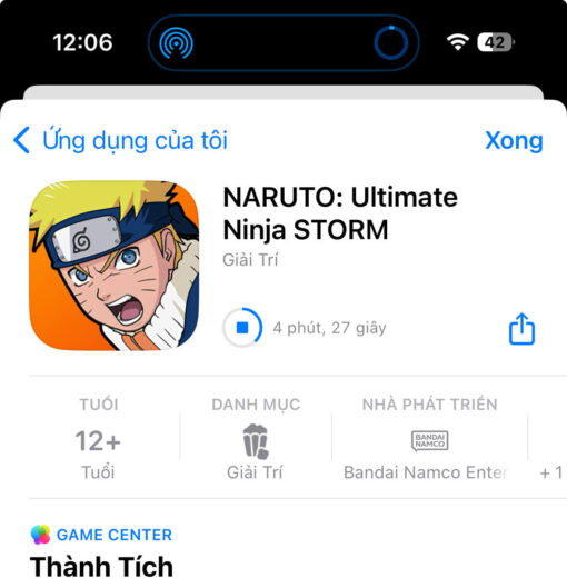 Tải game naruto ultimate ninja storm ios