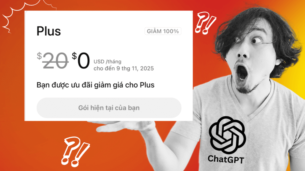 Cách Nhận Chat GPT Plus 3 Miễn Phí Trên iOS